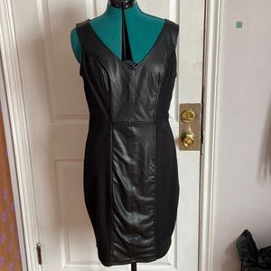 Torrid Faux leather panel dress